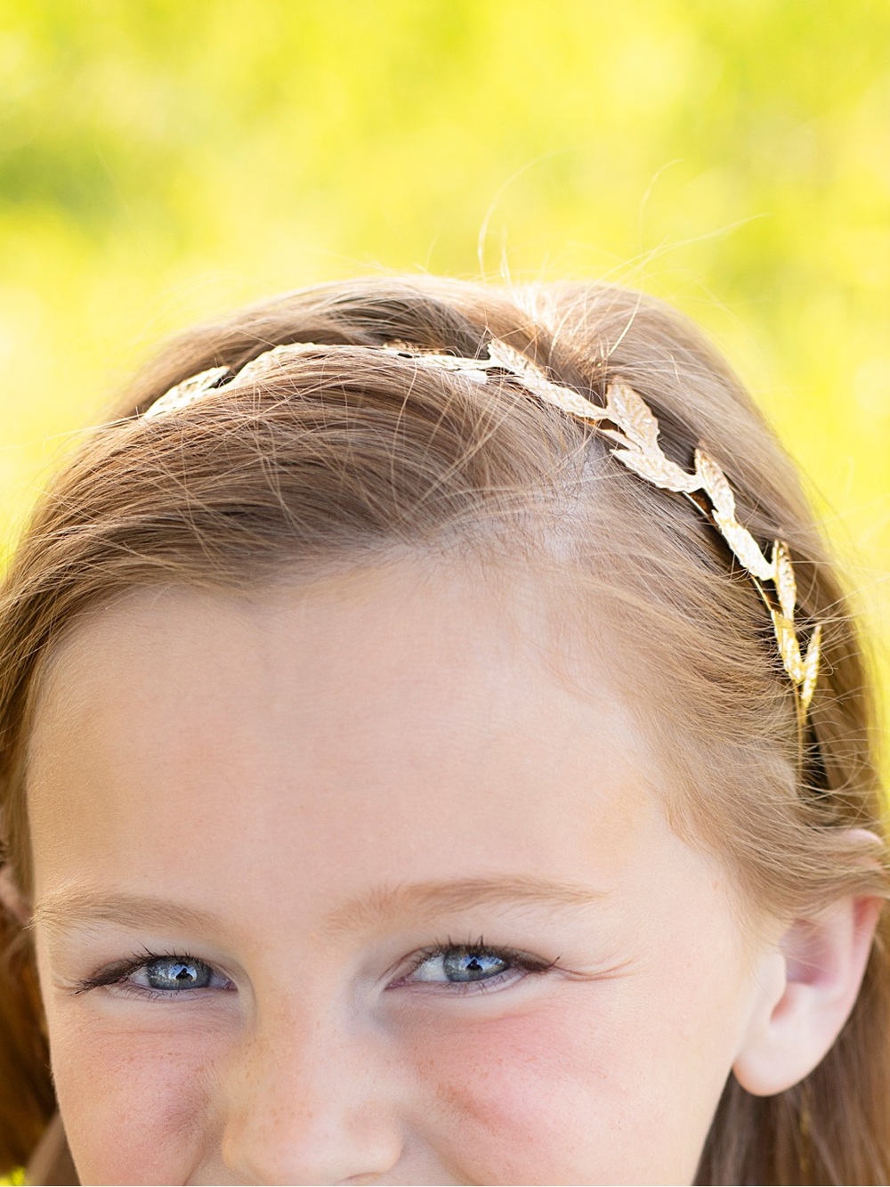 Gold Leaf Laurel Headband Metallic Goddess Hair Accessory